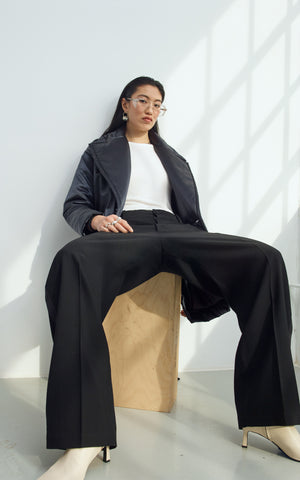 SUSTAINABLE SATIN DOWN COAT