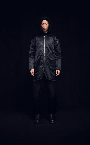 REVERSIBLE SUSTAINABLE DOWN COAT